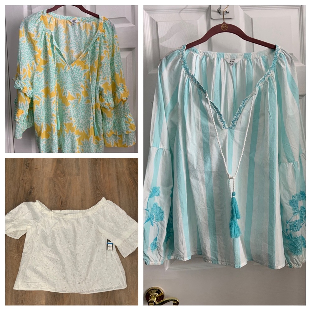 Crown & Ivy Bundle of 3 tops. Size XL